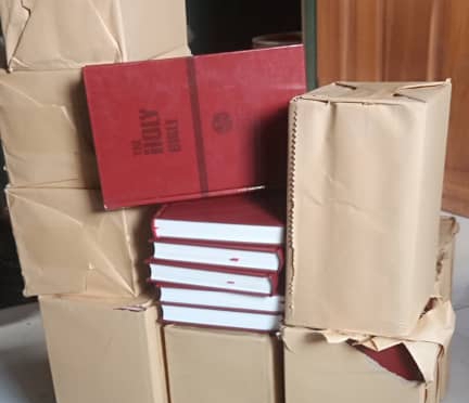BREAKING: About 70 Bibles Worth N700,0000 Arrive Nigeria For Missions